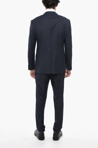 Virgin Wool ACADEMY Suit with Flap Pockets