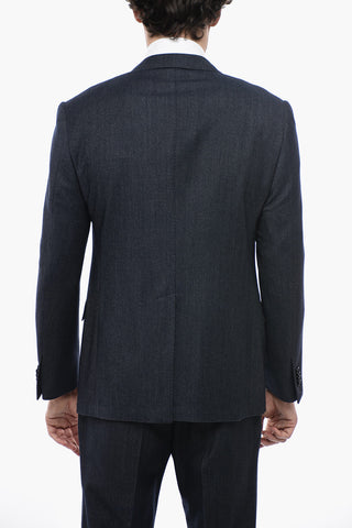 Virgin Wool ACADEMY Suit with Flap Pockets