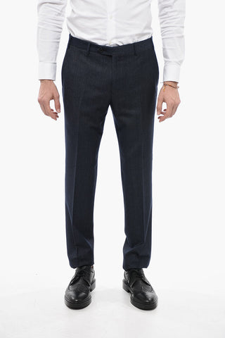 Virgin Wool ACADEMY Suit with Flap Pockets