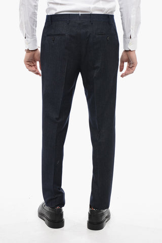 Virgin Wool ACADEMY Suit with Flap Pockets