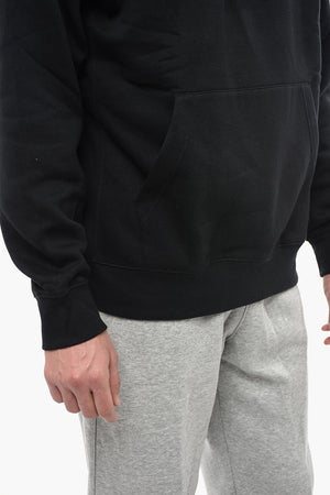 Felpa Hoodie in Misto Cotone Felpato