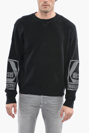 Rundhals-Sweatshirt S-GINAFFLE Mit Wabenmuster