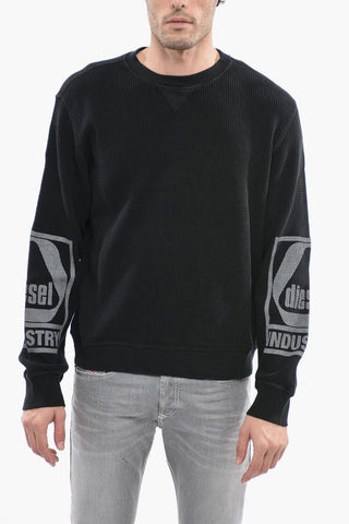 Rundhals-Sweatshirt S-GINAFFLE Mit Wabenmuster