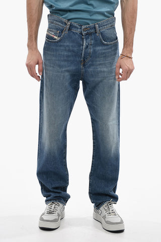 Straight-fit 2020 D-VIKER Denims with Logo-Button 20cm L32