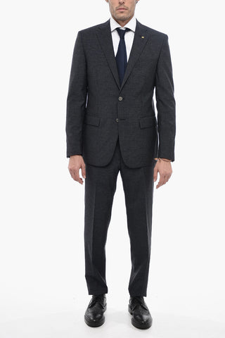 CC COLLECTION Pinstriped REFINED Wool Blend Suit