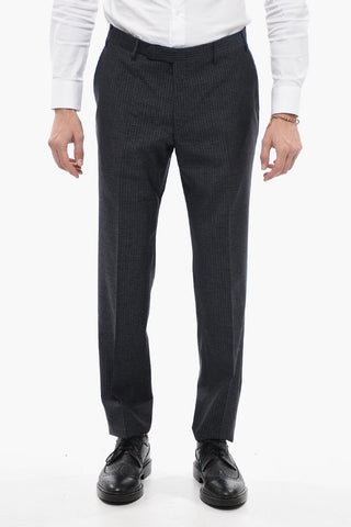 CC COLLECTION Pinstriped REFINED Wool Blend Suit