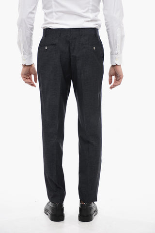 CC COLLECTION Pinstriped REFINED Wool Blend Suit