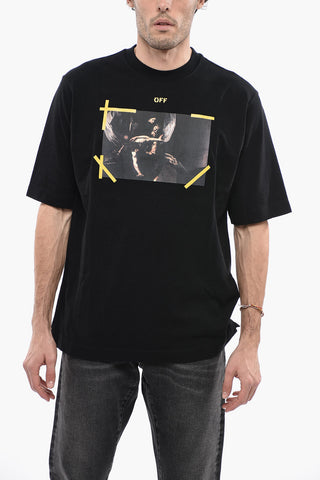 PERMANENT Crewneck DIAG ARROW CARAVAGGIO MERCY T-shirt