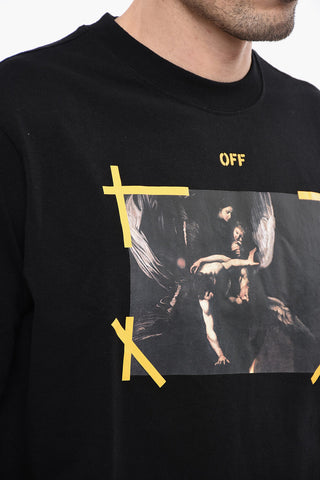 PERMANENT Crewneck DIAG ARROW CARAVAGGIO MERCY T-shirt