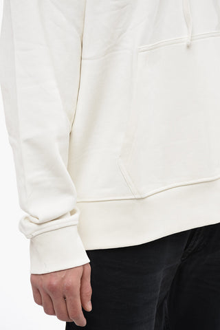 Brushed Cotton S-MACS-HOOD-G6 Hoodie with Contrasting Maxi Logo