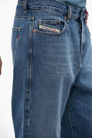 Mid-Waist D-VIKER Denims with Light Wash 20cm