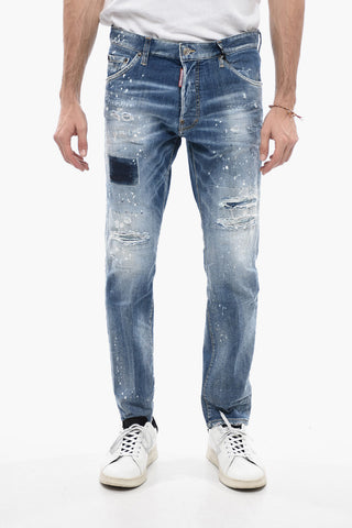 Vintage Effect Cool Guy Fit Stretch Denims 18cm