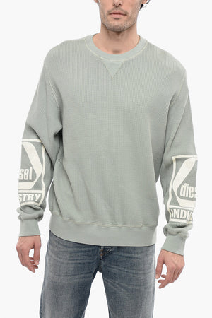 Rundhals-Sweatshirt S-GINAFFLE Mit Wabenmuster