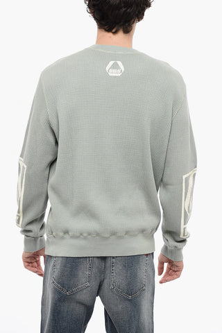 Rundhals-Sweatshirt S-GINAFFLE Mit Wabenmuster