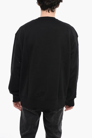Sweatshirt mit Rundhalsausschnitt S-MACS-G2 mit erhabenem Maxi-Logo
