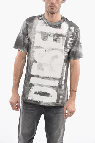 T-shirt Girocollo T-JUST-G12 Effetto Acid Wash