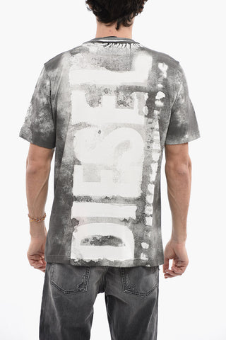 T-shirt Girocollo T-JUST-G12 Effetto Acid Wash