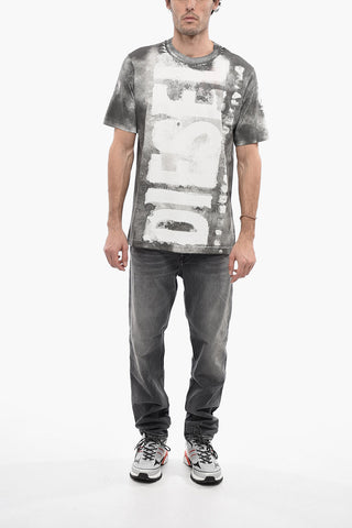 T-shirt Girocollo T-JUST-G12 Effetto Acid Wash