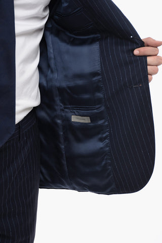 Abito ACADEMY Gessato con Tasche ad Aletta