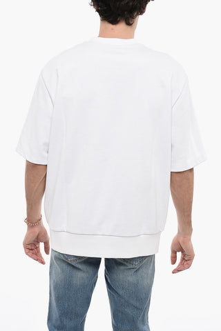 Short Sleeve Oversized S-COOLING-K1 Crew-Neck Sweatshirt with Frontal Monogram