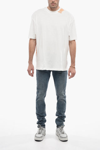 T-shirt Girocollo T-WASH-G9 Oversized con Maxi Logo sul Retro