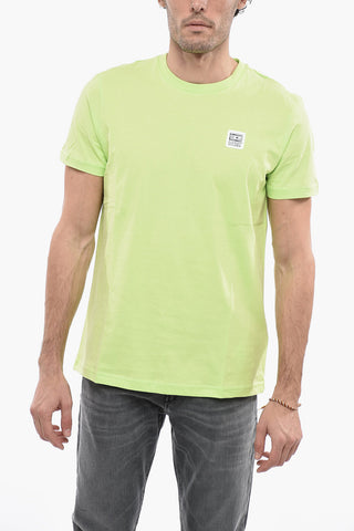 T-shirt Girocollo T-DIEGOS-K30 in Cotone con Logo Patch
