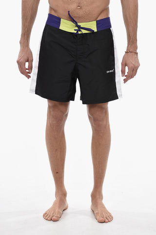 SEASONAL Swimshorts ARROW BLOCK SUNSET with Drawstrings