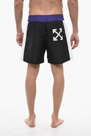 SEASONAL Swimshorts ARROW BLOCK SUNSET with Drawstrings
