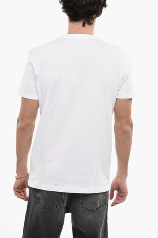 Oversized Crew-Neck T-DIEGOS-B8 T-shirt with Terry-Logo