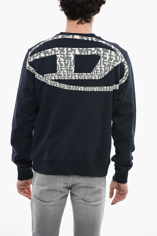 Solid Color S-GINN-D-MON Crew-Neck Sweatshirt with Monogram