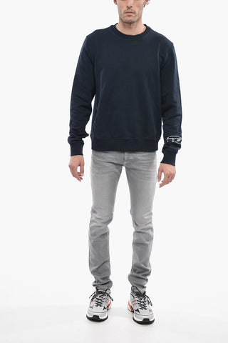 Solid Color S-GINN-D-MON Crew-Neck Sweatshirt with Monogram