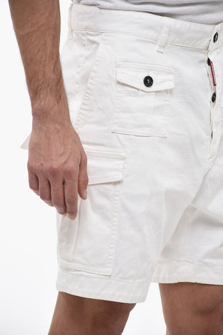 Denim Sexy Cargo-Fit Shorts with Belt Loops