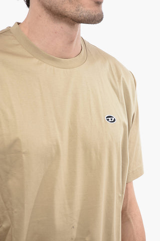 UNISEX RED TAG T-shirt Girocollo T-JUST-DOVAL-PJ a Tinta unita con Logo A Toppa