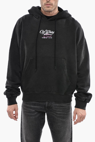 SEASONAL Boxy Sweatshirt WAVE OFF with Hood