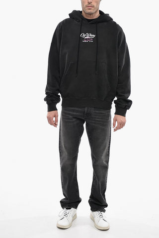 SEASONAL Boxy Sweatshirt WAVE OFF with Hood