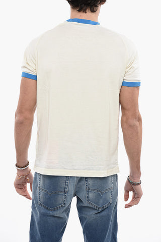 Printd T-DIELAN Crew-Neck T-shirt with Contrast Edges