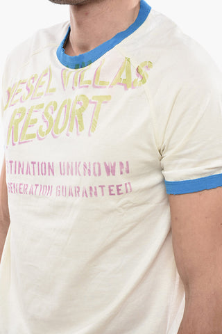 Printd T-DIELAN Crew-Neck T-shirt with Contrast Edges