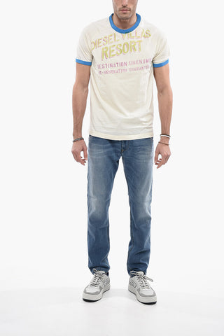 Printd T-DIELAN Crew-Neck T-shirt with Contrast Edges