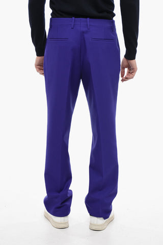 High-waisted PAP DRILL Pants with Brooch Detail