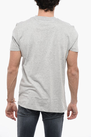 T-shirt Girocollo T-DIEGOR-G7 In Cotone con Maxi Logo in Rilievo