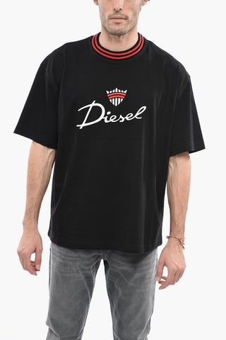 UNISEX Cotton T-WASH-G6 Crew-neck T-Shirt with Embroidered Logo