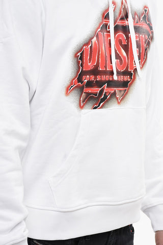 Solid Color S-GINN Hoodie with Printed Logo