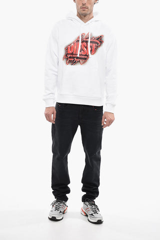 Solid Color S-GINN Hoodie with Printed Logo