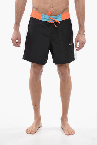 SEASONAL Swimshorts ARROW BLOCK SUNSET with Drawstrings