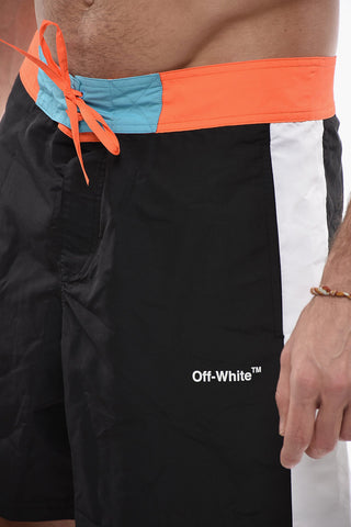 SEASONAL Swimshorts ARROW BLOCK SUNSET with Drawstrings