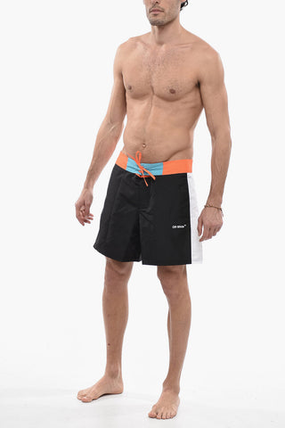 SEASONAL Swimshorts ARROW BLOCK SUNSET with Drawstrings