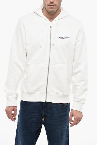 RED TAG ESSENTIALS Felpa UNISEX S-GINN in Tinta Unita con Cappuccio e Chiusura Zip
