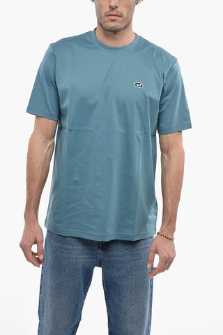 UNISEX RED TAG T-shirt Girocollo T-JUST-DOVAL-PJ a Tinta unita con Logo A Toppa