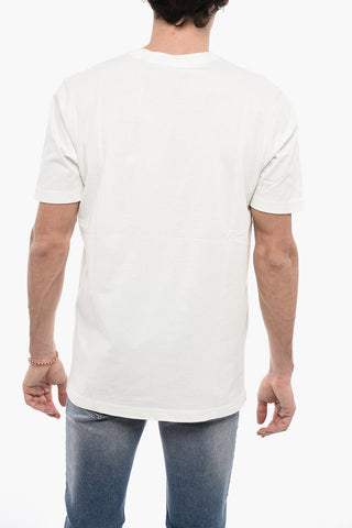 Frontal Maxi Printed T-JUST-E36 Crew-Neck T-shirt