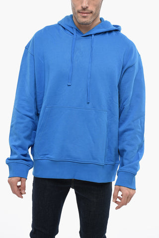 Brushed Cotton S-MACS-HOOD-G6 Hoodie with Contrasting Maxi Logo